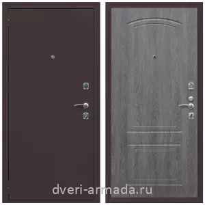 Входные двери Троя, Дверь входная Армада Комфорт Антик медь / МДФ 6 мм ФЛ-138 Дуб Филадельфия графит