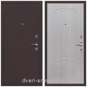 Входные двери Элит, Дверь входная Армада Комфорт Антик медь / МДФ 6 мм ФЛ-140 Дуб белёный